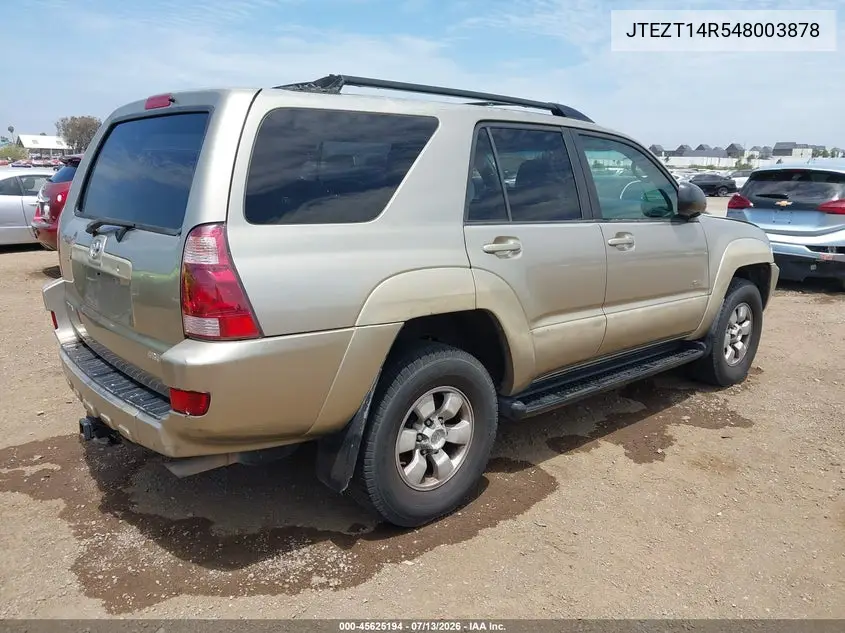 2004 Toyota 4Runner Sr5 V8 VIN: JTEZT14R548003878 Lot: 45625194