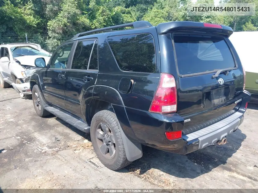 2004 Toyota 4Runner Sr5 V6 VIN: JTEZU14R548015431 Lot: 45661460