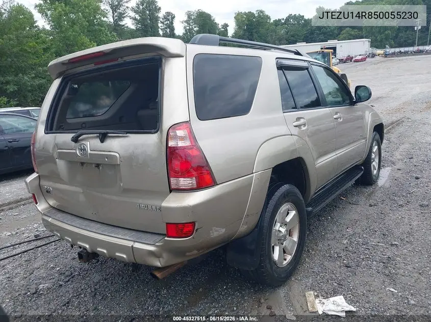 2005 Toyota 4Runner Sr5 V6 VIN: JTEZU14R850055230 Lot: 45327515