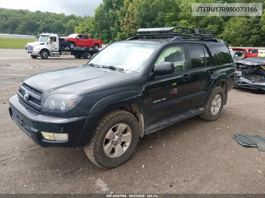 2005 Toyota 4Runner Limited V6 VIN: JTEBU17R950073166 Lot: 45407966