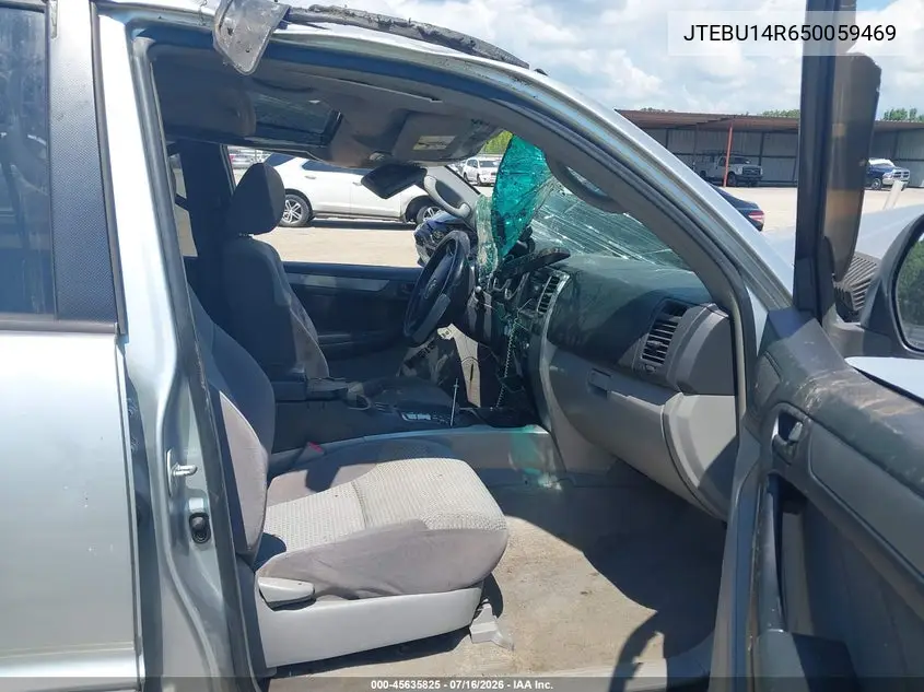 2005 Toyota 4Runner Sr5 V6 VIN: JTEBU14R650059469 Lot: 45635825