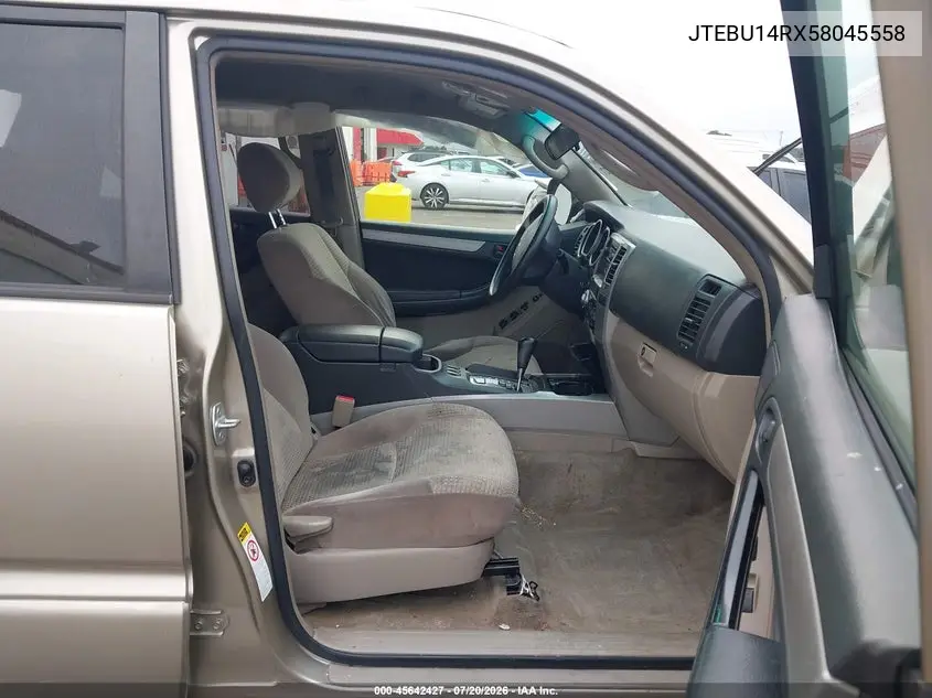 2005 Toyota 4Runner Sr5 V6 VIN: JTEBU14RX58045558 Lot: 45642427
