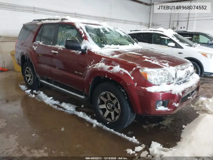 JTEBU14R968074552 2006 Toyota 4Runner Sr5 V6