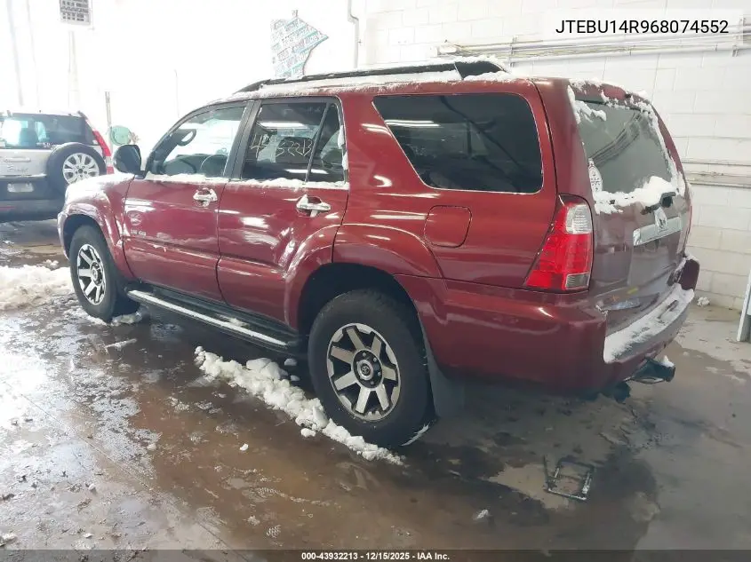 JTEBU14R968074552 2006 Toyota 4Runner Sr5 V6