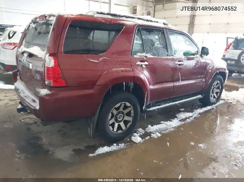 JTEBU14R968074552 2006 Toyota 4Runner Sr5 V6