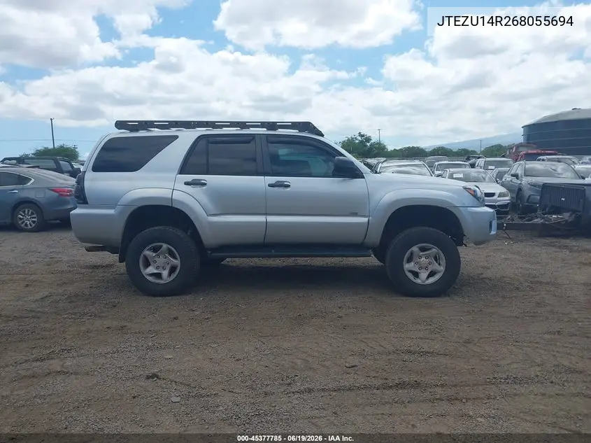 2006 Toyota 4Runner Sr5 V6 VIN: JTEZU14R268055694 Lot: 45377785