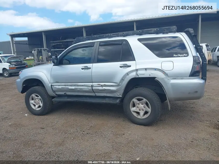 2006 Toyota 4Runner Sr5 V6 VIN: JTEZU14R268055694 Lot: 45377785