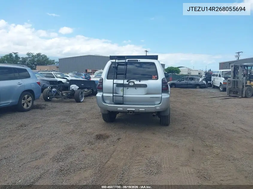 2006 Toyota 4Runner Sr5 V6 VIN: JTEZU14R268055694 Lot: 45377785