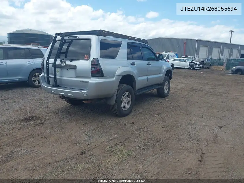 2006 Toyota 4Runner Sr5 V6 VIN: JTEZU14R268055694 Lot: 45377785