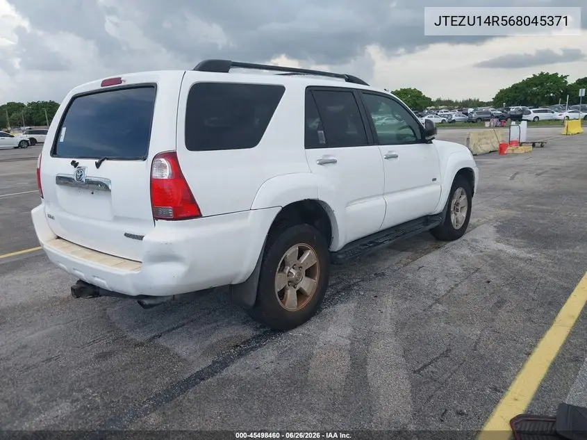 2006 Toyota 4Runner Sr5 V6 VIN: JTEZU14R568045371 Lot: 45498460