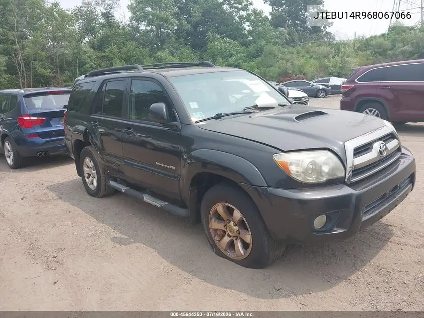 2006 Toyota 4Runner Sr5 Sport V6 VIN: JTEBU14R968067066 Lot: 45644250