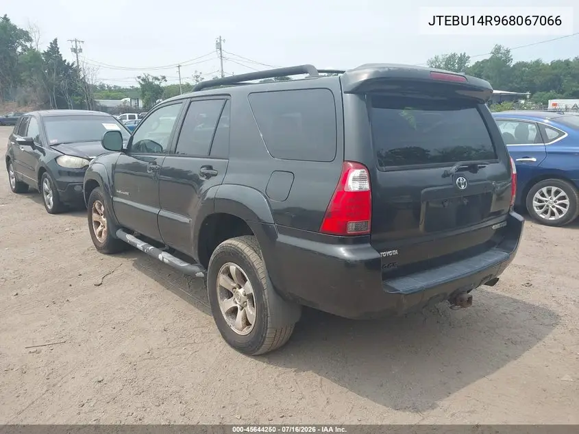 2006 Toyota 4Runner Sr5 Sport V6 VIN: JTEBU14R968067066 Lot: 45644250