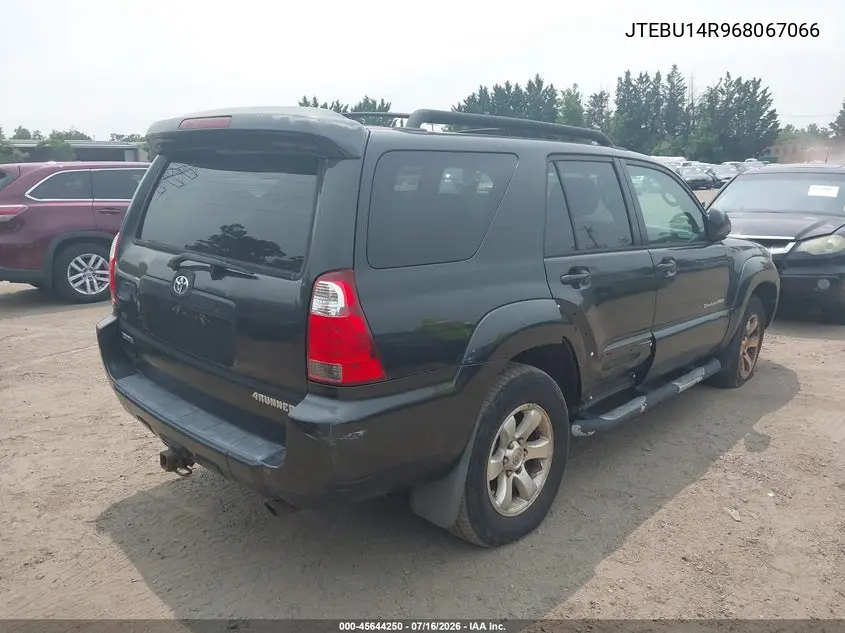 2006 Toyota 4Runner Sr5 Sport V6 VIN: JTEBU14R968067066 Lot: 45644250