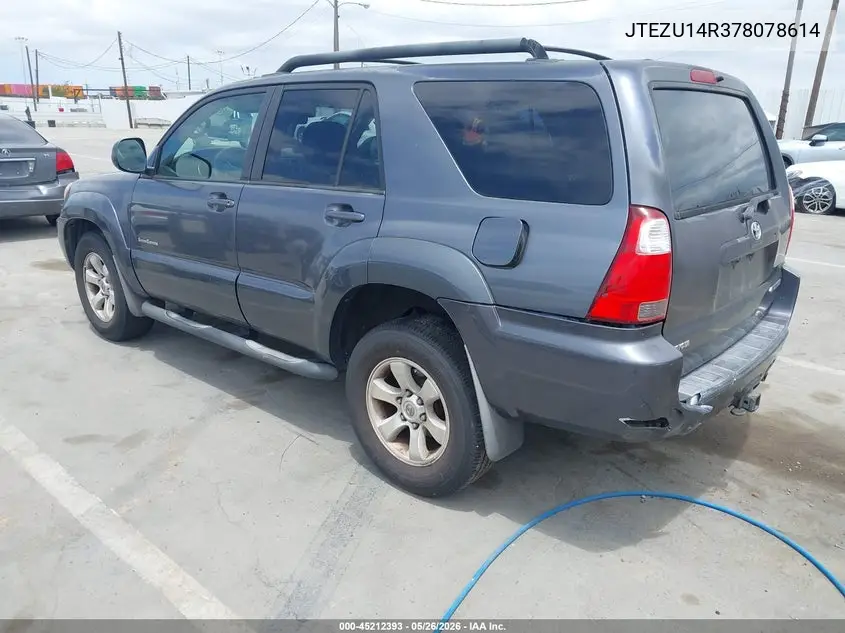 2007 Toyota 4Runner Sport V6 VIN: JTEZU14R378078614 Lot: 45212393