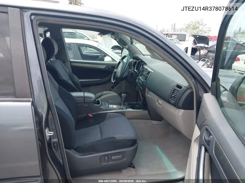 2007 Toyota 4Runner Sport V6 VIN: JTEZU14R378078614 Lot: 45212393