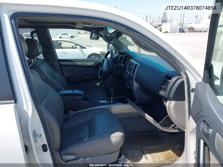 2007 Toyota 4Runner Sr5 VIN: JTEZU14R378074854 Lot: 45436570