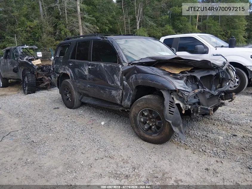 2007 Toyota 4Runner Sr5 VIN: JTEZU14R970097215 Lot: 45619019
