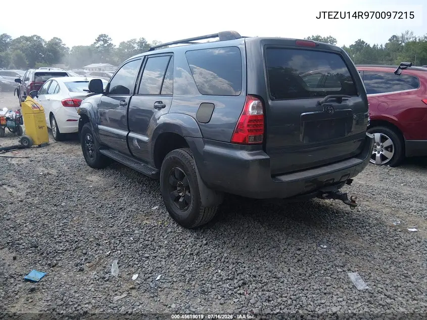 2007 Toyota 4Runner Sr5 VIN: JTEZU14R970097215 Lot: 45619019