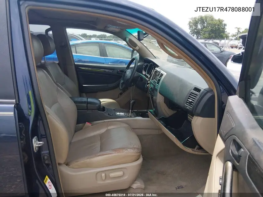 2007 Toyota 4Runner Limited VIN: JTEZU17R478088001 Lot: 45670318