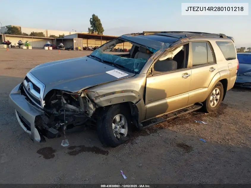 JTEZU14R280101218 2008 Toyota 4Runner Sr5 V6