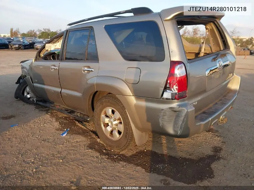 JTEZU14R280101218 2008 Toyota 4Runner Sr5 V6