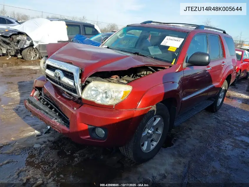 JTEZU14R48K005644 2008 Toyota 4Runner Sr5 V6