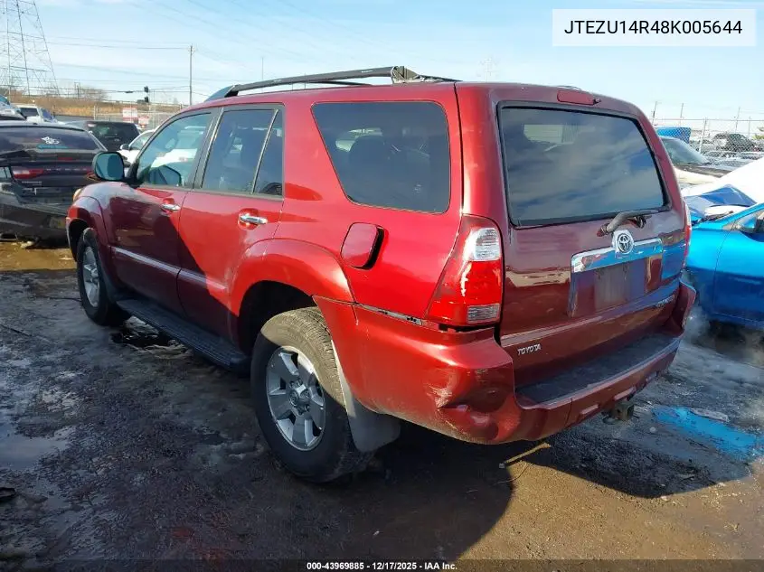 JTEZU14R48K005644 2008 Toyota 4Runner Sr5 V6