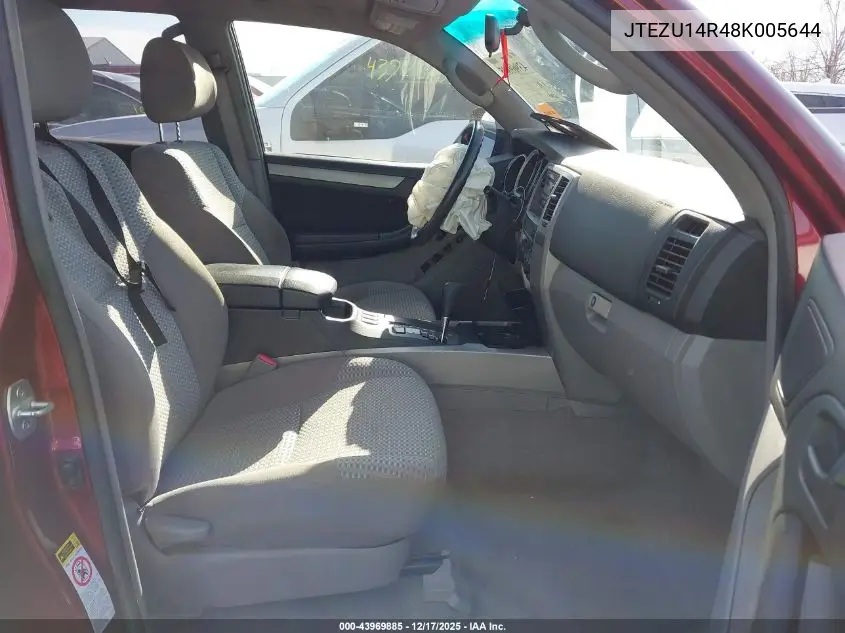 JTEZU14R48K005644 2008 Toyota 4Runner Sr5 V6