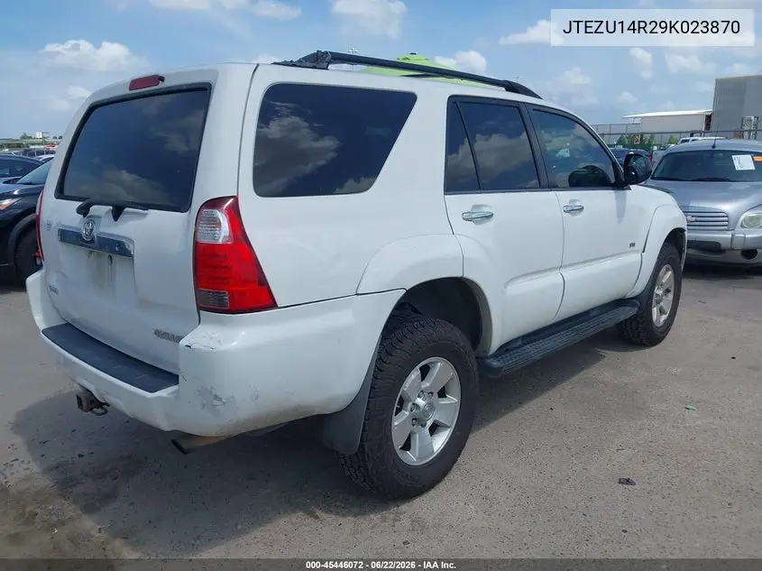 2009 Toyota 4Runner Sr5 V6 VIN: JTEZU14R29K023870 Lot: 45446072