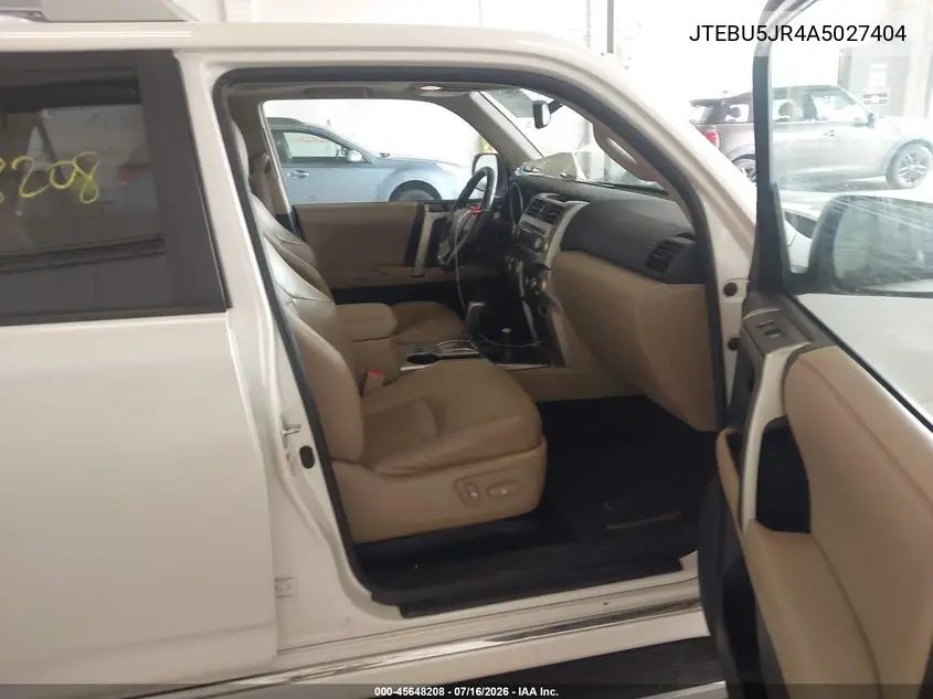 2010 Toyota 4Runner Sr5 V6 VIN: JTEBU5JR4A5027404 Lot: 45648208