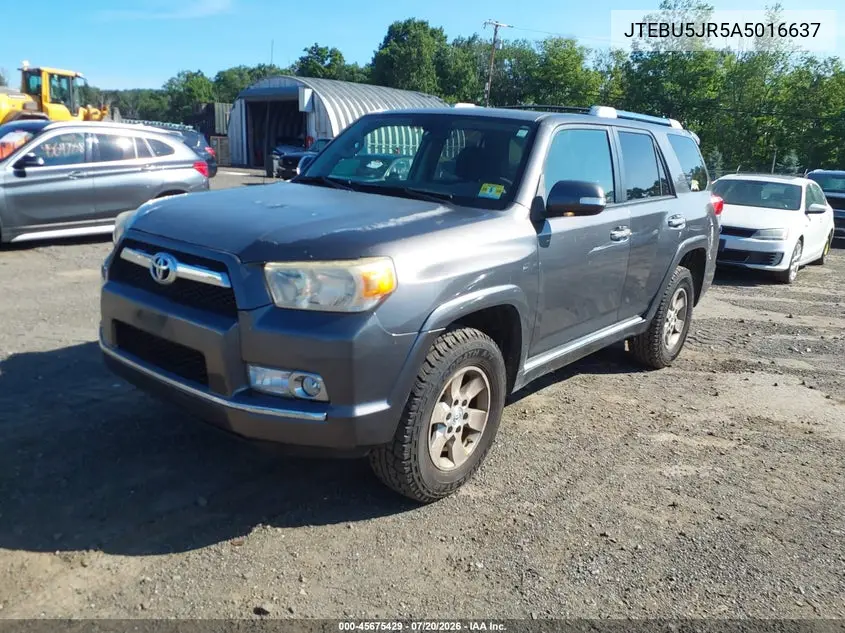 2010 Toyota 4Runner Sr5 V6 VIN: JTEBU5JR5A5016637 Lot: 45675429