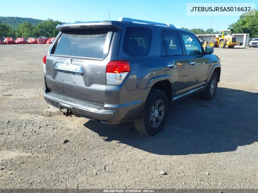 2010 Toyota 4Runner Sr5 V6 VIN: JTEBU5JR5A5016637 Lot: 45675429