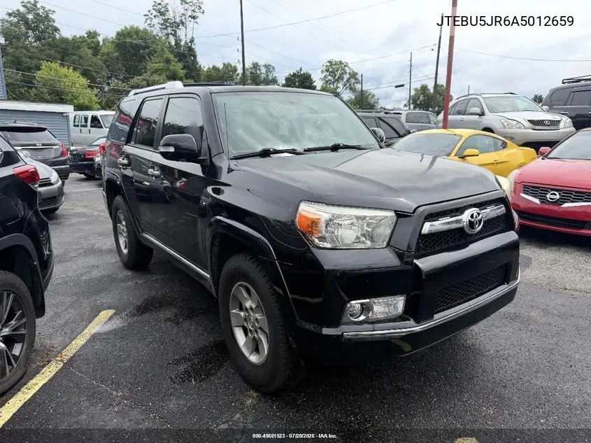 2010 Toyota 4Runner Sr5 V6 VIN: JTEBU5JR6A5012659 Lot: 45681523