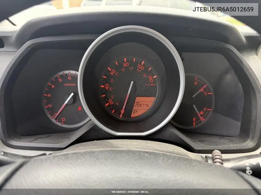 2010 Toyota 4Runner Sr5 V6 VIN: JTEBU5JR6A5012659 Lot: 45681523