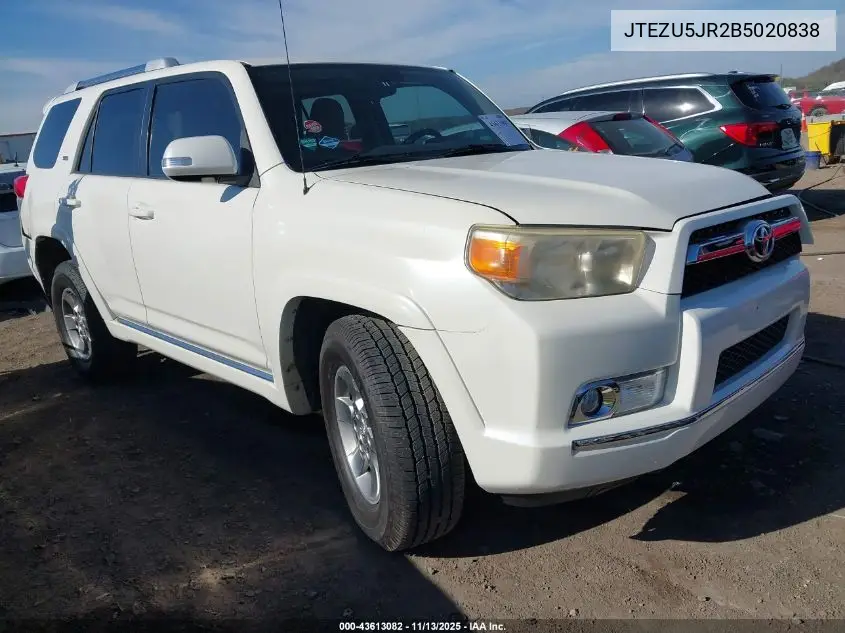 JTEZU5JR2B5020838 2011 Toyota 4Runner Sr5 V6