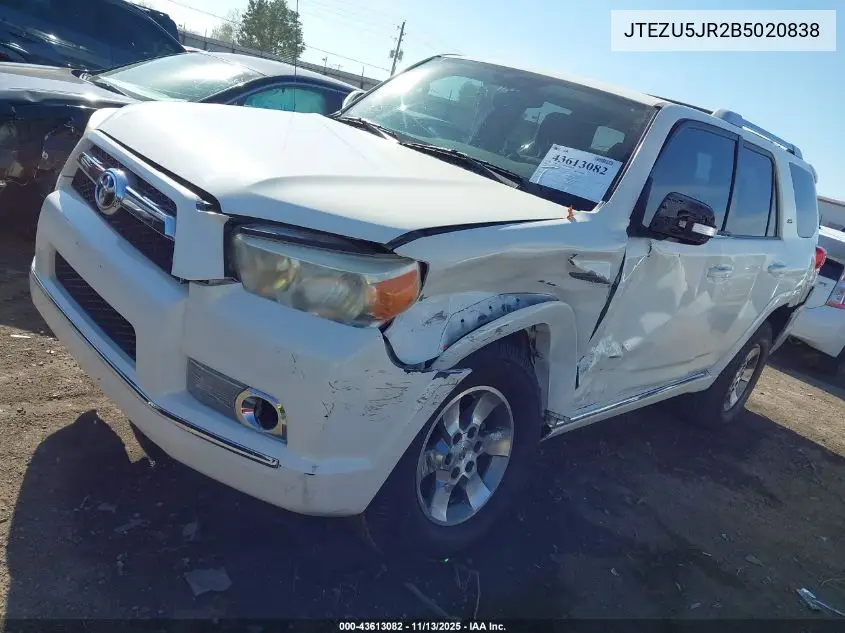 JTEZU5JR2B5020838 2011 Toyota 4Runner Sr5 V6