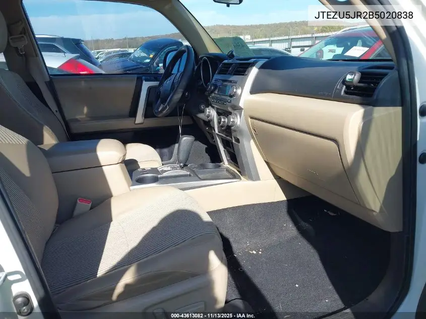 JTEZU5JR2B5020838 2011 Toyota 4Runner Sr5 V6