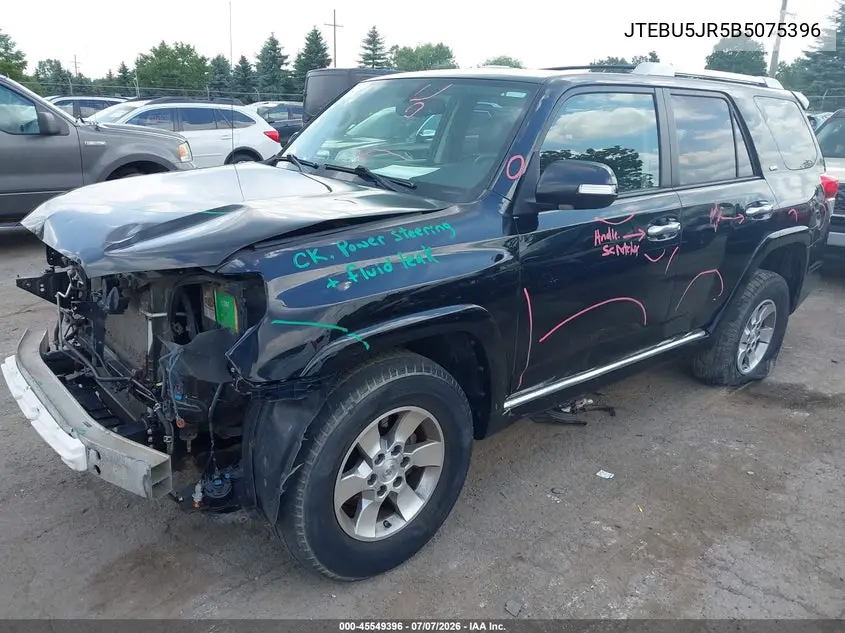2011 Toyota 4Runner Sr5 V6 VIN: JTEBU5JR5B5075396 Lot: 45549396