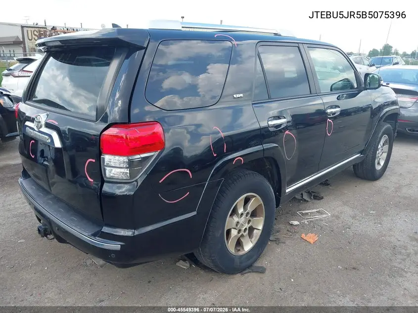 2011 Toyota 4Runner Sr5 V6 VIN: JTEBU5JR5B5075396 Lot: 45549396