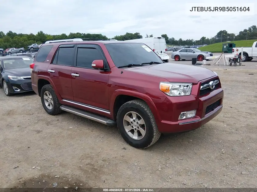 2011 Toyota 4Runner Sr5 V6 VIN: JTEBU5JR9B5051604 Lot: 45658528