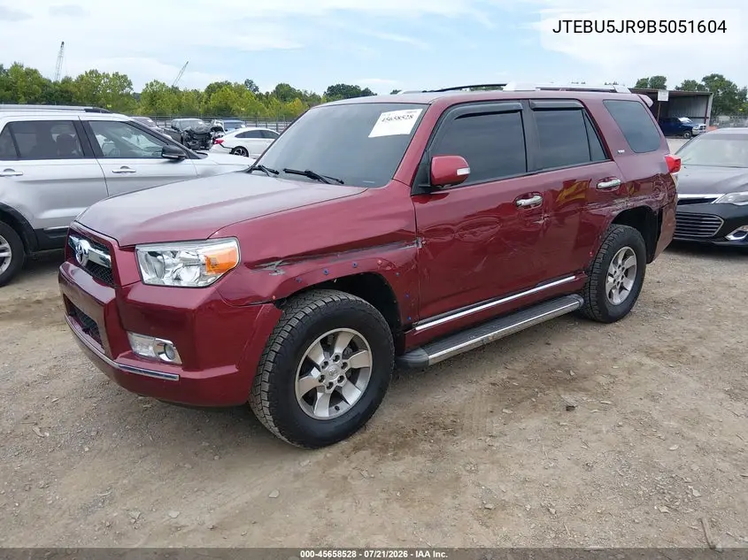 2011 Toyota 4Runner Sr5 V6 VIN: JTEBU5JR9B5051604 Lot: 45658528