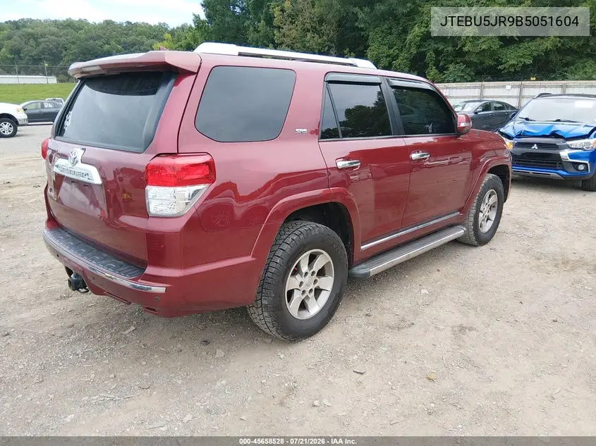 2011 Toyota 4Runner Sr5 V6 VIN: JTEBU5JR9B5051604 Lot: 45658528