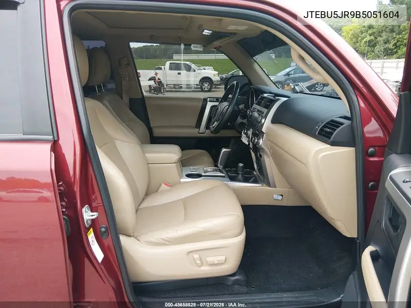 2011 Toyota 4Runner Sr5 V6 VIN: JTEBU5JR9B5051604 Lot: 45658528