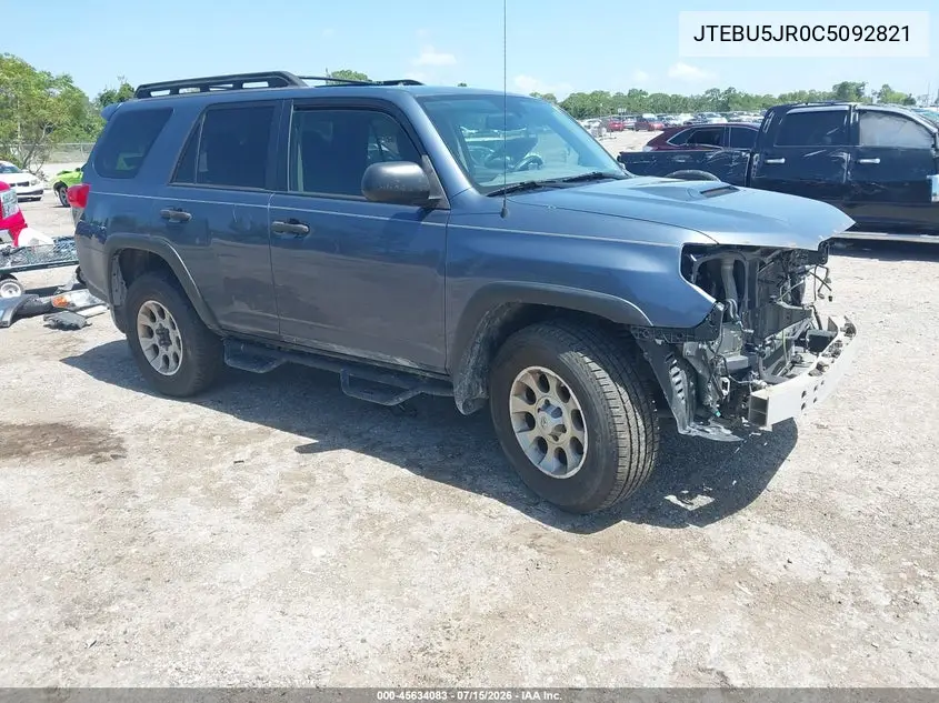 2012 Toyota 4Runner Trail VIN: JTEBU5JR0C5092821 Lot: 45634083