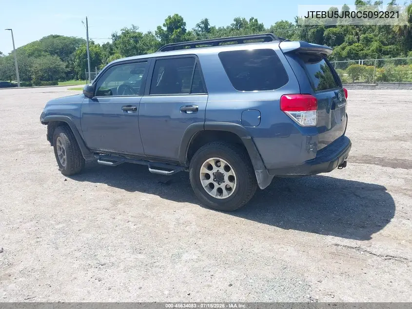 2012 Toyota 4Runner Trail VIN: JTEBU5JR0C5092821 Lot: 45634083