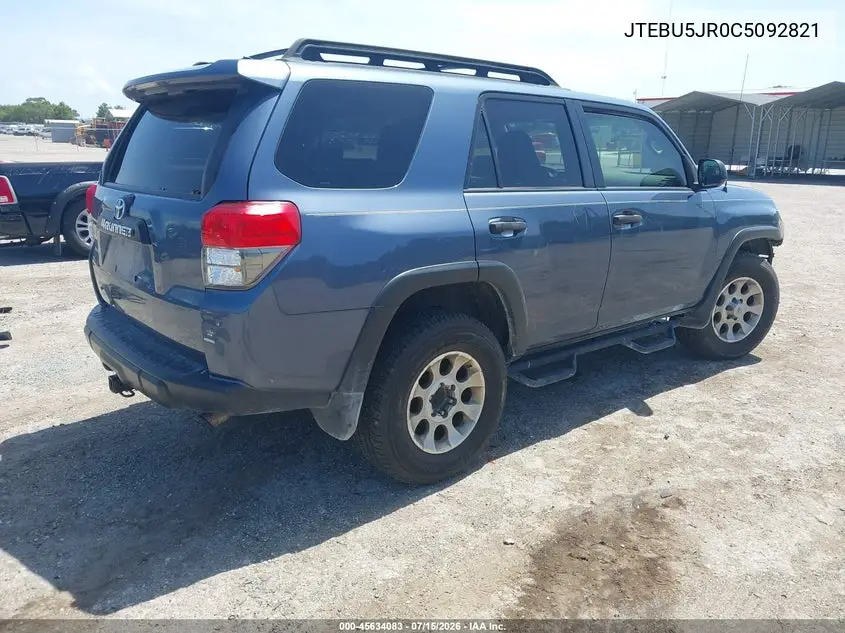 2012 Toyota 4Runner Trail VIN: JTEBU5JR0C5092821 Lot: 45634083
