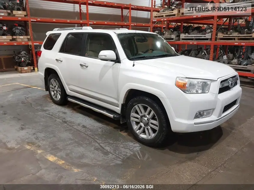 2013 Toyota 4Runner Sr5/Limited/Trail VIN: JTEBU5JR9D5114123 Lot: 30092213