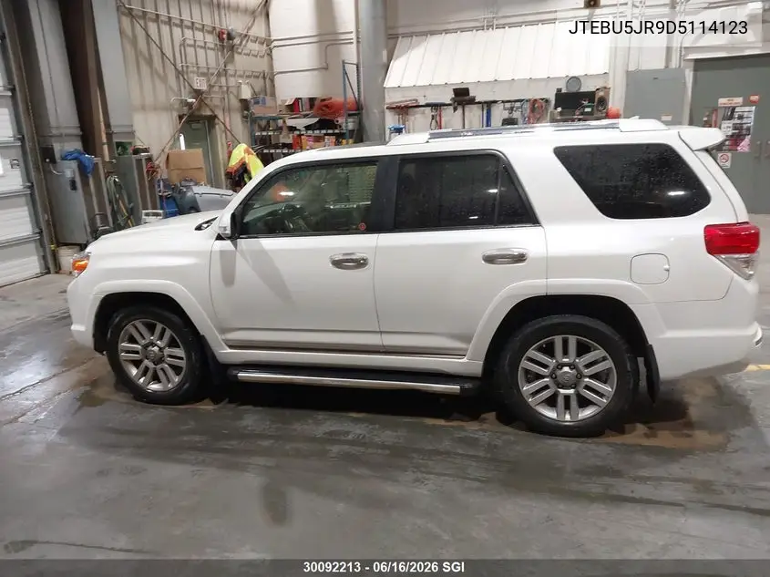 2013 Toyota 4Runner Sr5/Limited/Trail VIN: JTEBU5JR9D5114123 Lot: 30092213