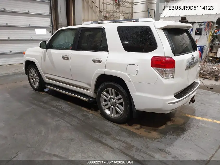2013 Toyota 4Runner Sr5/Limited/Trail VIN: JTEBU5JR9D5114123 Lot: 30092213