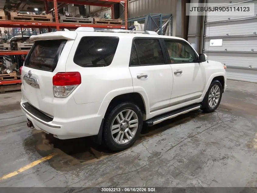 2013 Toyota 4Runner Sr5/Limited/Trail VIN: JTEBU5JR9D5114123 Lot: 30092213